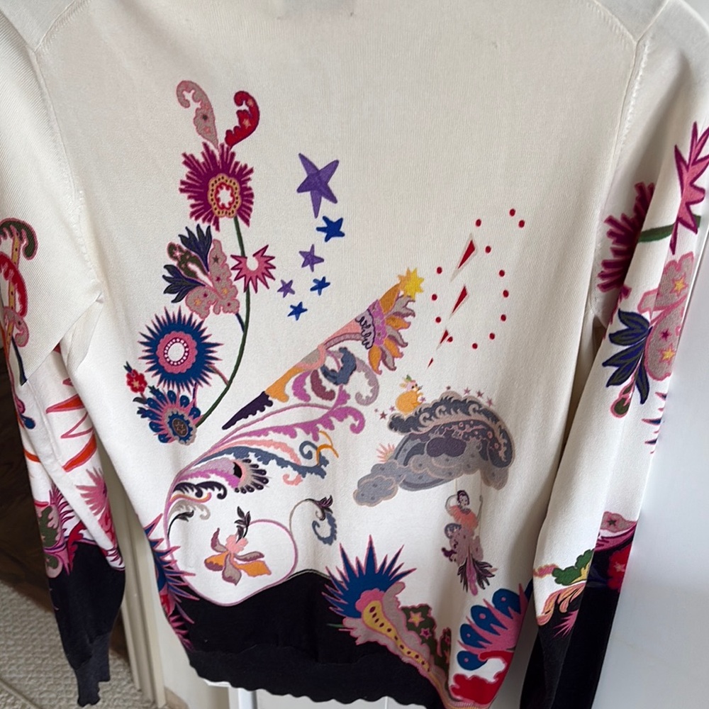 Beautiful Etro Patterned Sweater size 42 / 6 US - Picture 3 of 15